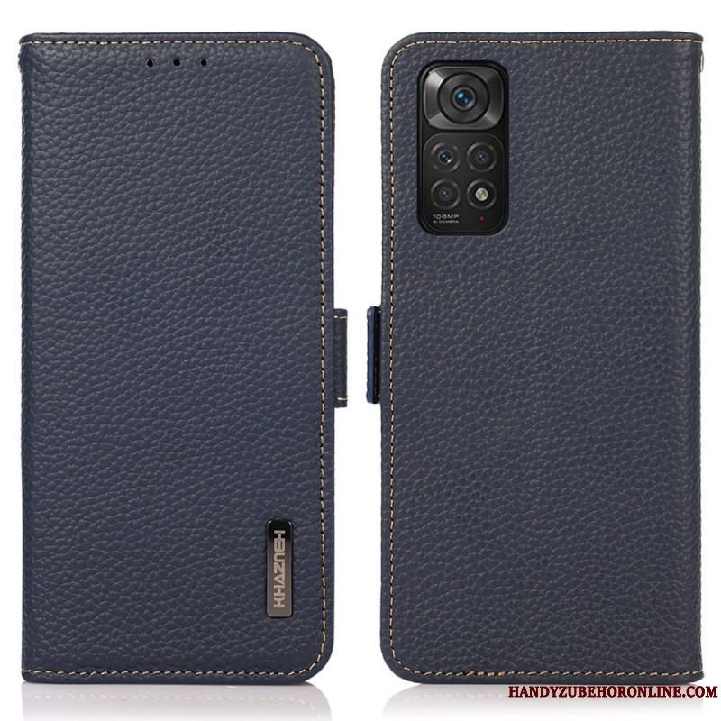 Flip Cover Xiaomi Redmi Note 11 / 11S Litchi Læder Khazneh Rfid