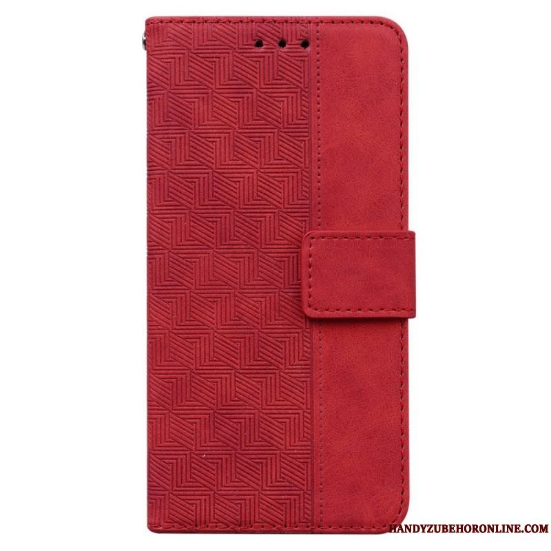 Flip Cover Xiaomi Redmi Note 11 / 11S Med Snor Strappy Mønster