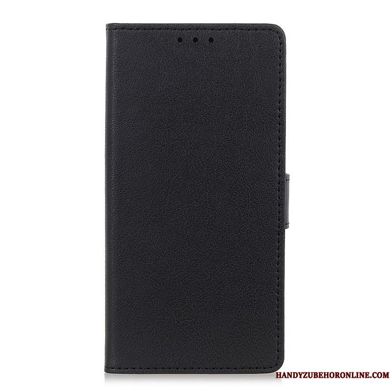 Flip Cover Xiaomi Redmi Note 11 / 11S Premium Litchi Imiteret Læder