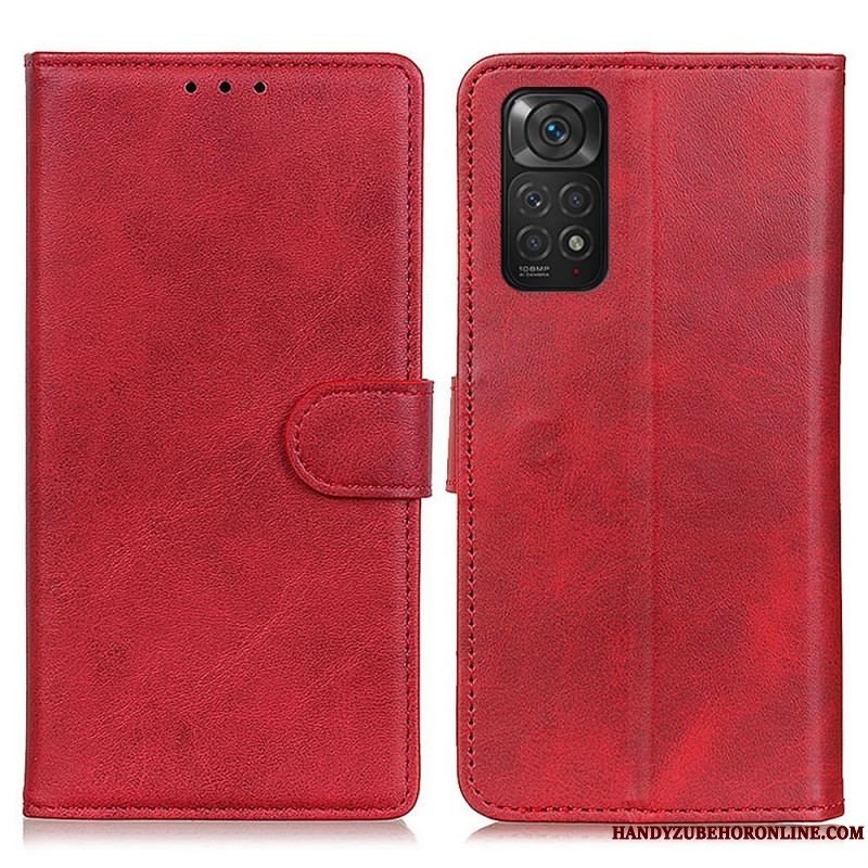 Flip Cover Xiaomi Redmi Note 11 / 11S Retro Mat Lædereffekt