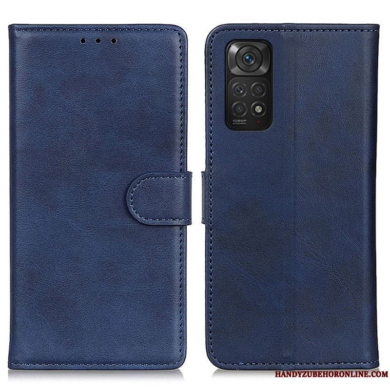 Flip Cover Xiaomi Redmi Note 11 / 11S Retro Mat Lædereffekt