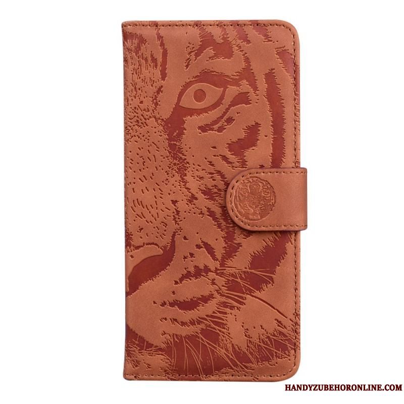 Flip Cover Xiaomi Redmi Note 11 / 11S Tiger Ansigtsprint