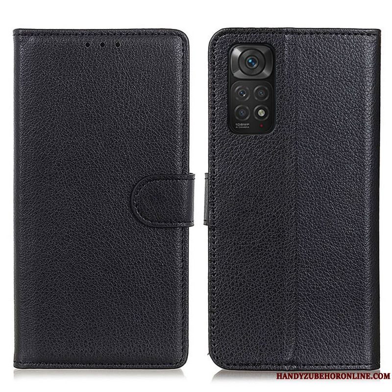 Flip Cover Xiaomi Redmi Note 11 / 11S Traditionelt Litchi