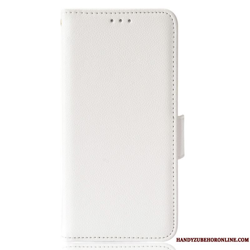 Flip Cover Xiaomi Redmi Note 11 Pro / 11 Pro 5G Litchi Imiteret Læder