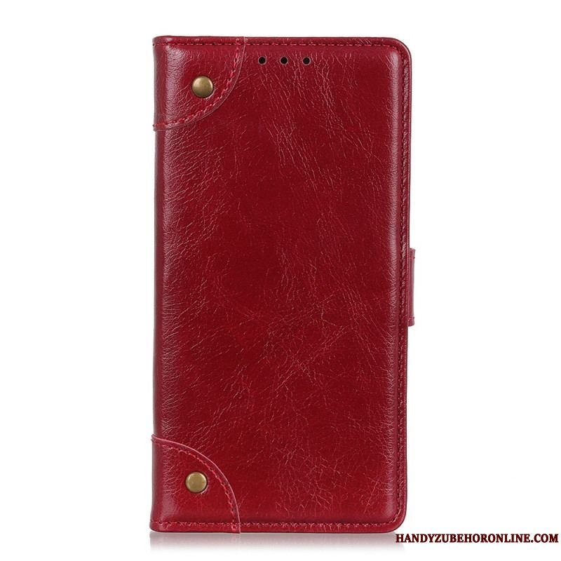 Flip Cover Xiaomi Redmi Note 11 Pro / 11 Pro 5G Style Nappa Læder Vintage Nitter