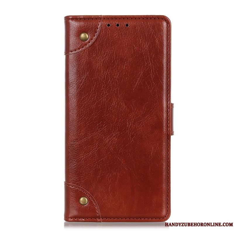 Flip Cover Xiaomi Redmi Note 11 Pro / 11 Pro 5G Style Nappa Læder Vintage Nitter