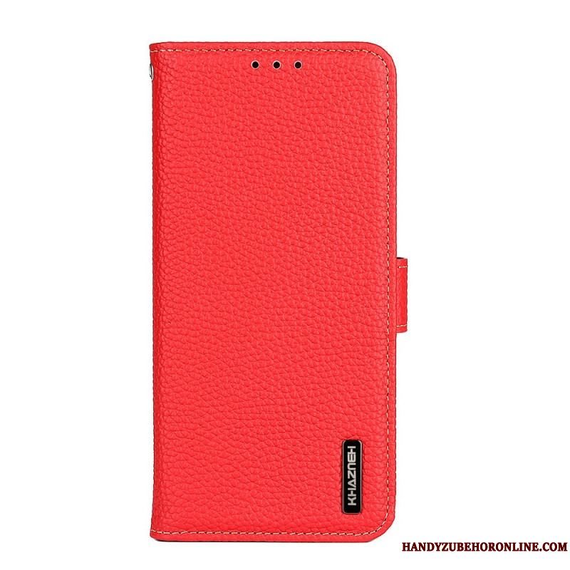 Flip Cover Xiaomi Redmi Note 11 Pro / 11 Pro 5G Ægte Khazneh Litchi Læder