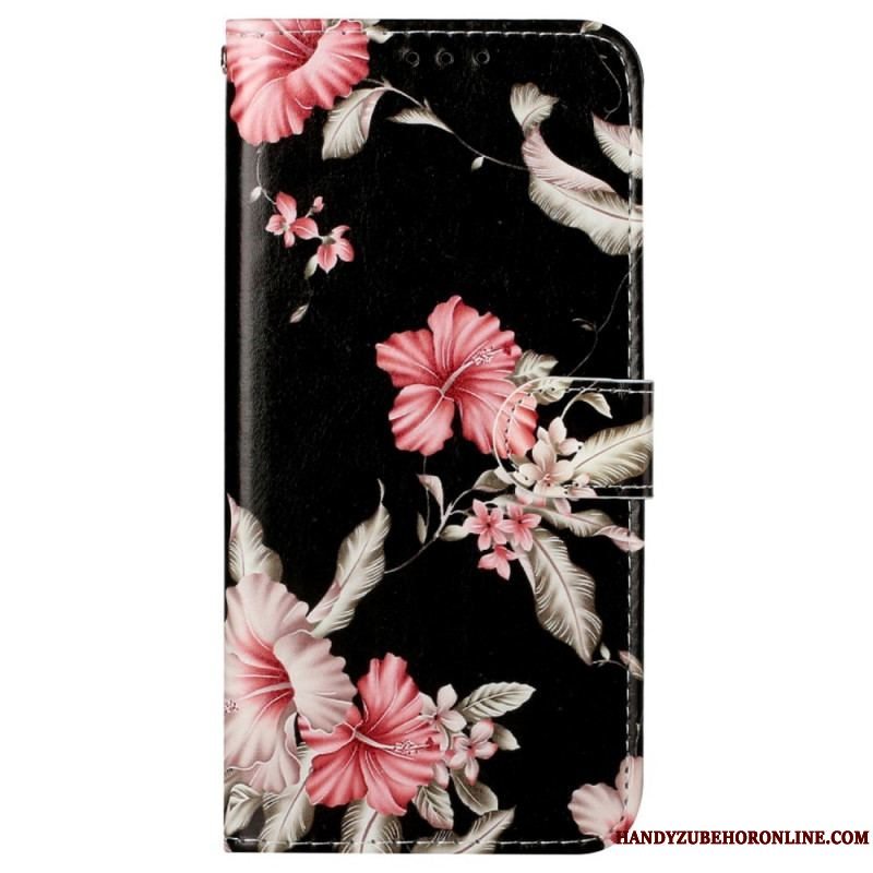 Flip Cover Xiaomi Redmi Note 11 Pro Plus 5G Blomsterstilen