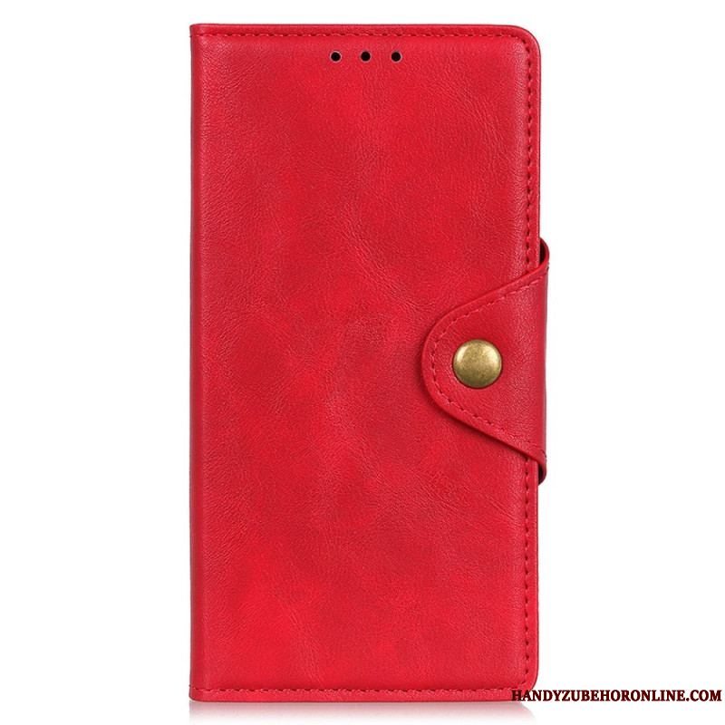 Flip Cover Xiaomi Redmi Note 11 Pro Plus 5G Imiteret Læder Knap