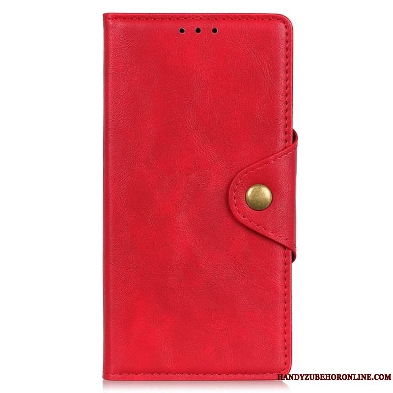 Flip Cover Xiaomi Redmi Note 11 Pro Plus 5G Imiteret Læder Knap