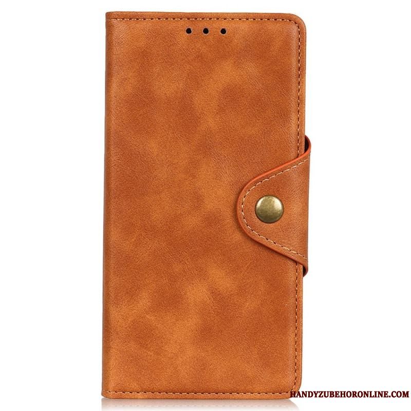 Flip Cover Xiaomi Redmi Note 11 Pro Plus 5G Imiteret Læder Knap