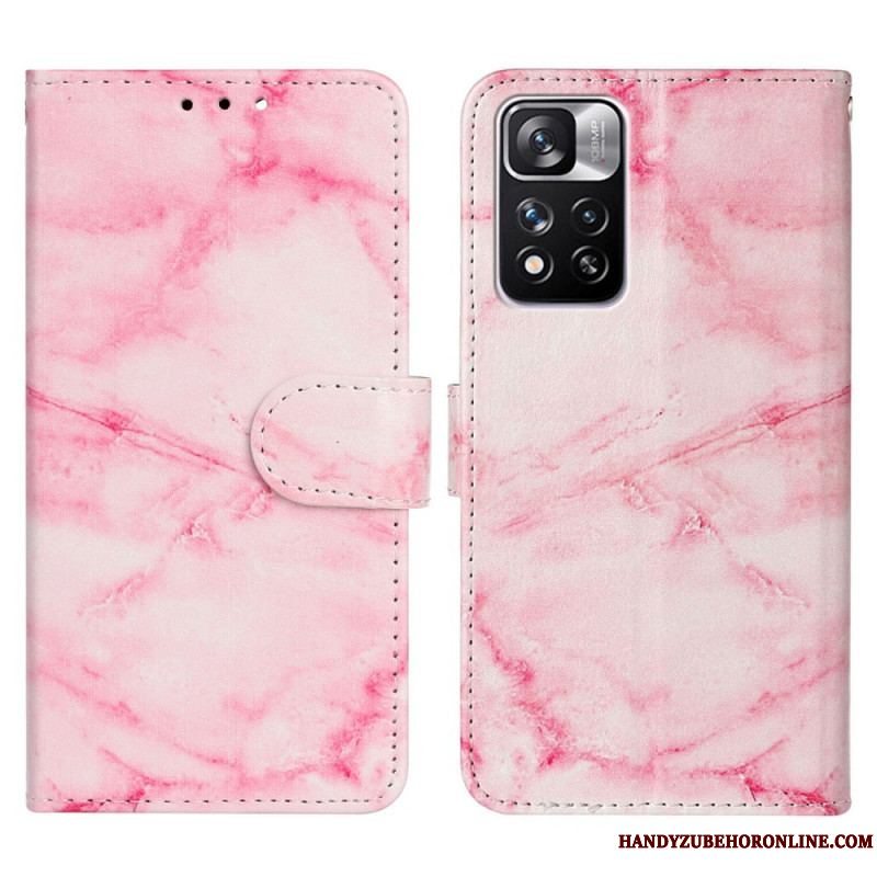 Flip Cover Xiaomi Redmi Note 11 Pro Plus 5G Marmorstilen