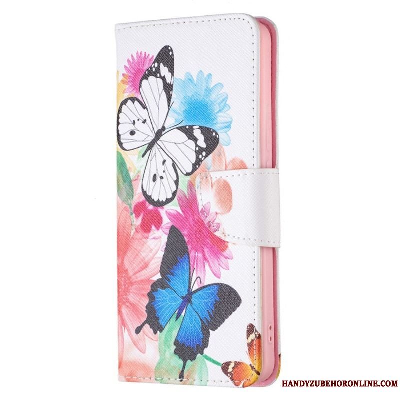 Flip Cover Xiaomi Redmi Note 11 Pro Plus 5G Sommerfugle