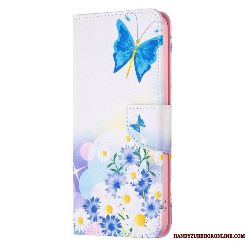 Flip Cover Xiaomi Redmi Note 11 Pro Plus 5G Sommerfugle