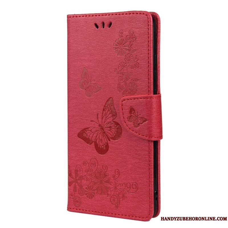 Flip Cover Xiaomi Redmi Note 11 Pro Plus 5G Sommerfugle