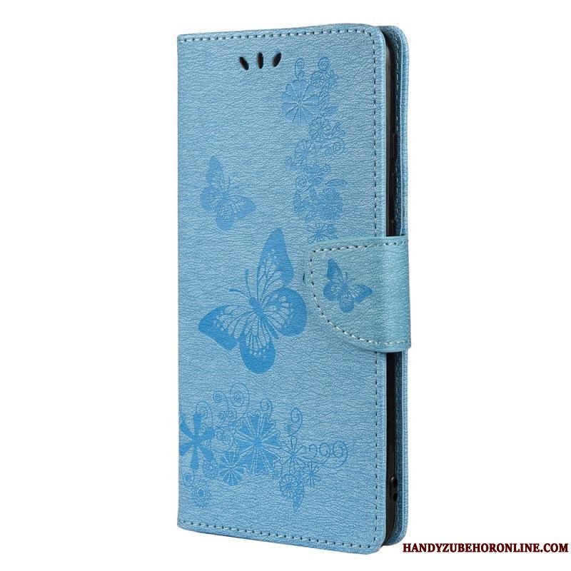 Flip Cover Xiaomi Redmi Note 11 Pro Plus 5G Sommerfugle