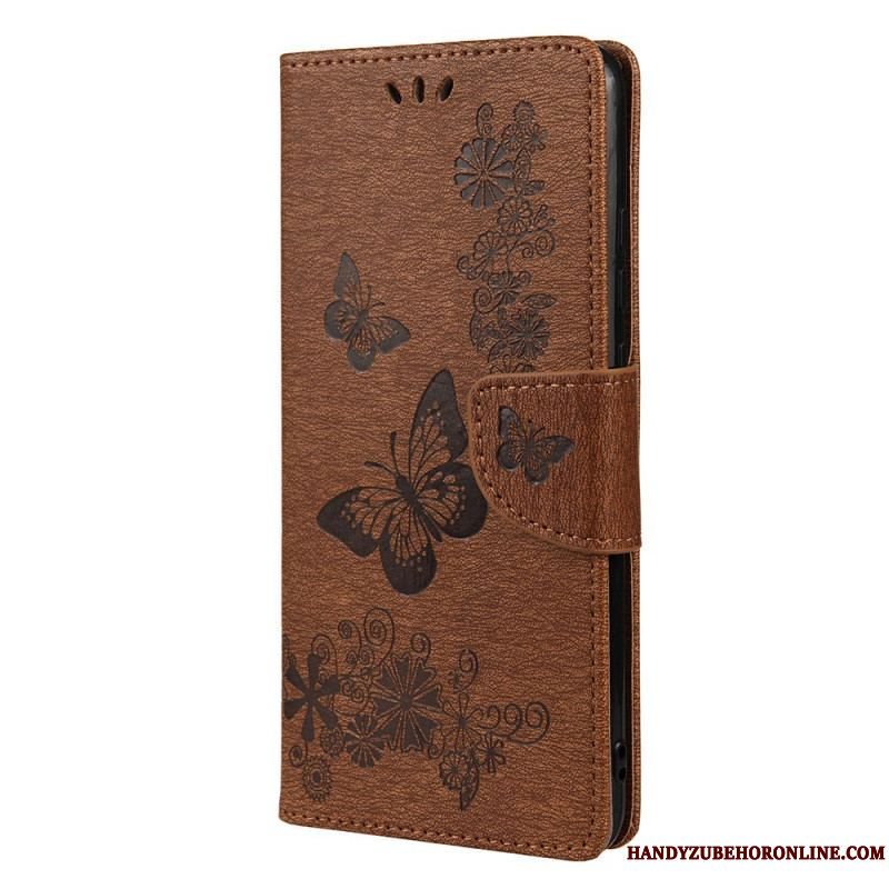 Flip Cover Xiaomi Redmi Note 11 Pro Plus 5G Sommerfugle