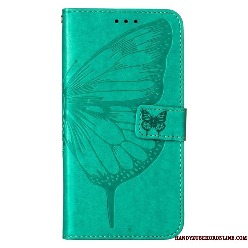 Flip Cover Xiaomi Redmi Note 11 Pro Plus 5G Sommerfugledesign Med Snor