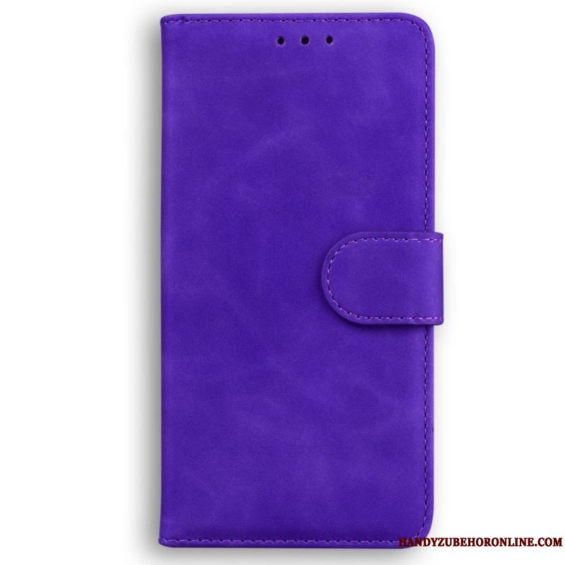 Flip Cover Xiaomi Redmi Note 12 4G Almindeligt Imiteret Læder