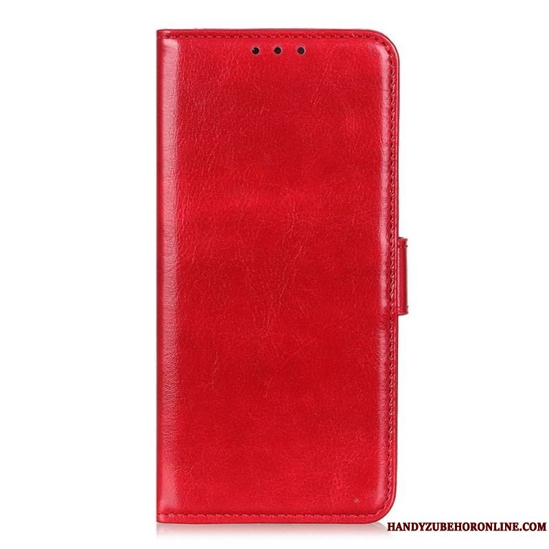 Flip Cover Xiaomi Redmi Note 12 4G Imiteret Patent Læder