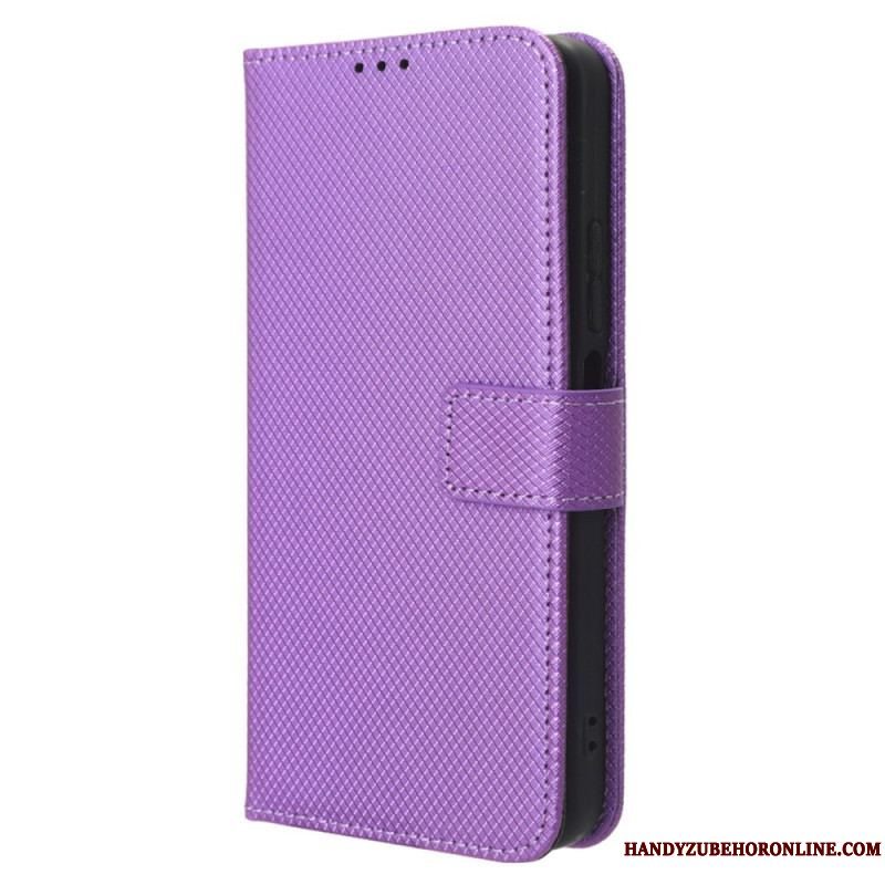 Flip Cover Xiaomi Redmi Note 12 4G Med Snor Stilfuldt Strappy Imiteret Læder