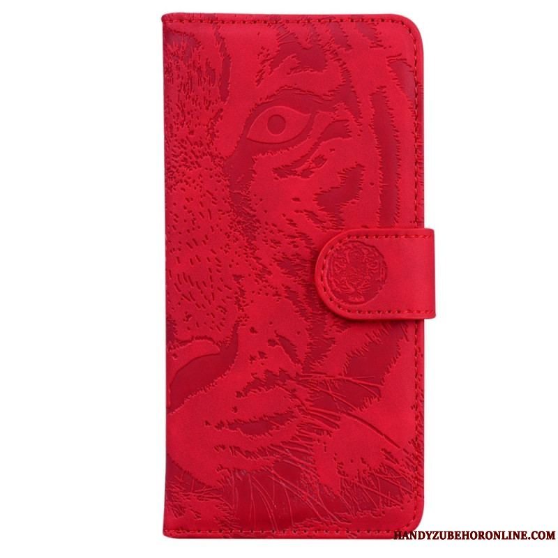 Flip Cover Xiaomi Redmi Note 12 4G Tiger Fodaftryk