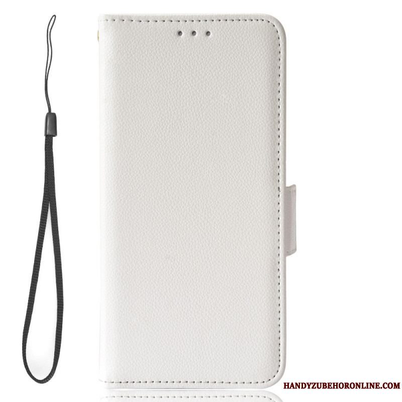 Flip Cover Xiaomi Redmi Note 12 4G Ultra Fin Med Snor