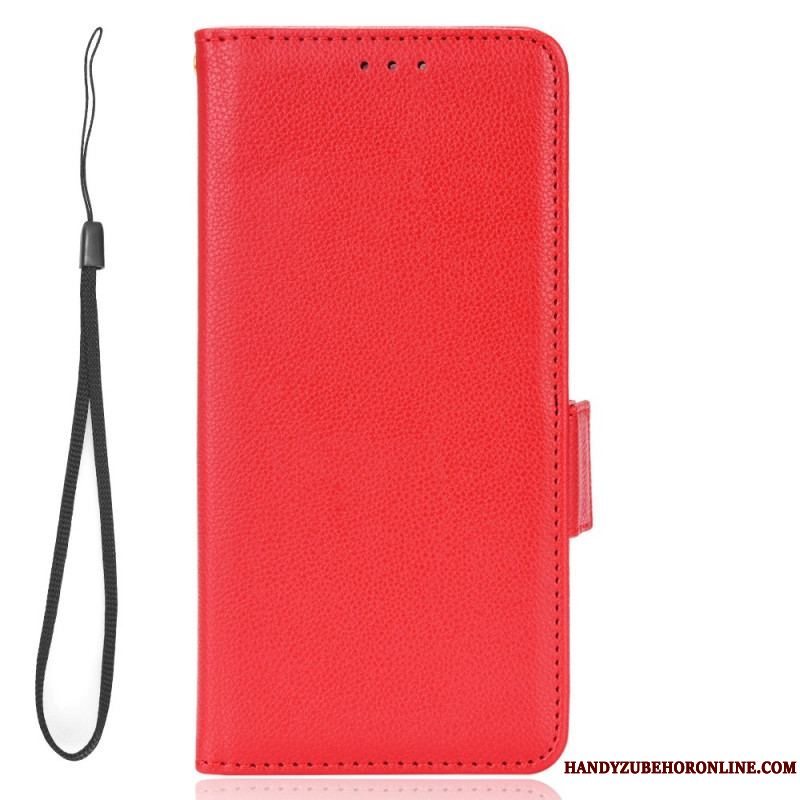 Flip Cover Xiaomi Redmi Note 12 4G Ultra Fin Med Snor