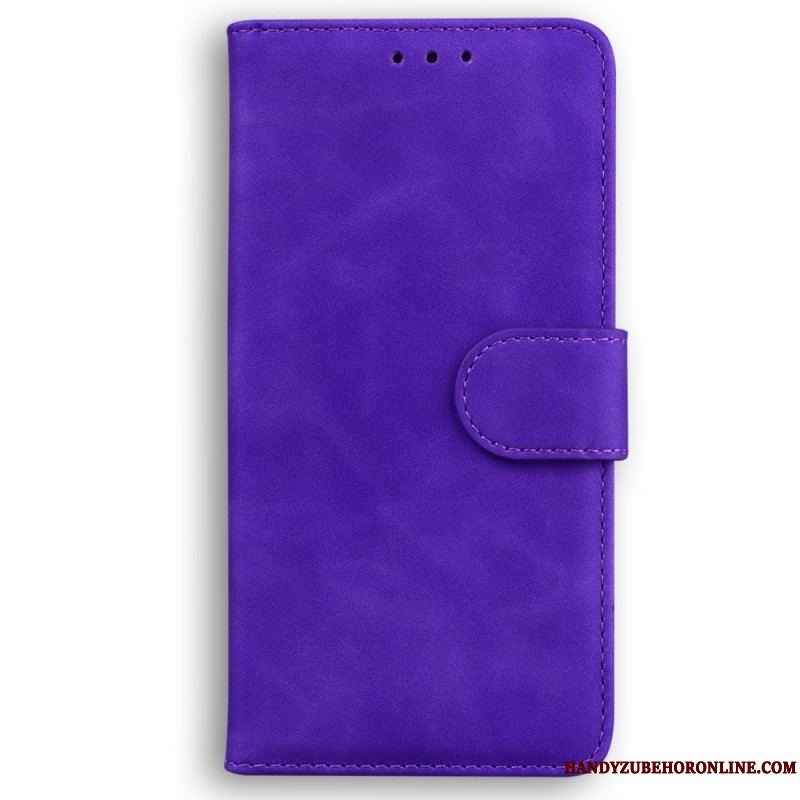 Flip Cover Xiaomi Redmi Note 12 5G Almindeligt Imiteret Læder