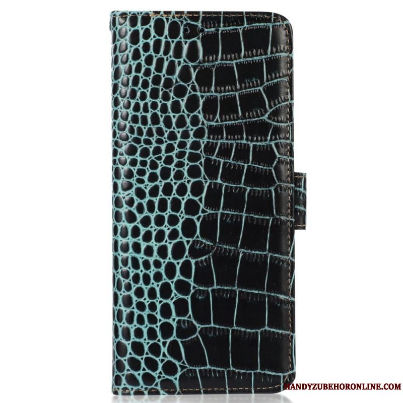 Flip Cover Xiaomi Redmi Note 12 5G Crocodile Style Rfid