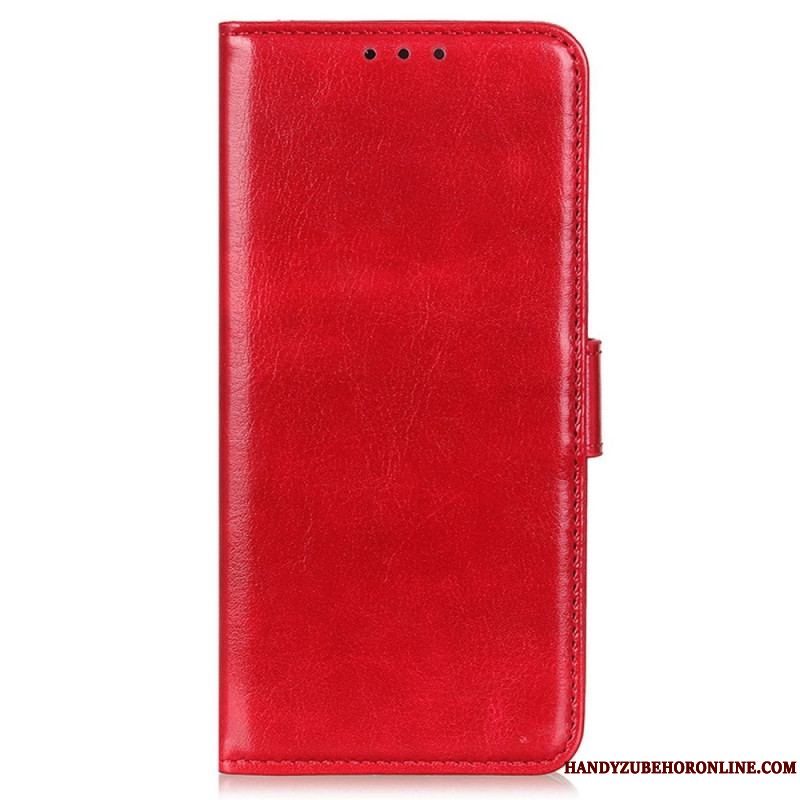Flip Cover Xiaomi Redmi Note 12 5G Imiteret Patent Læder