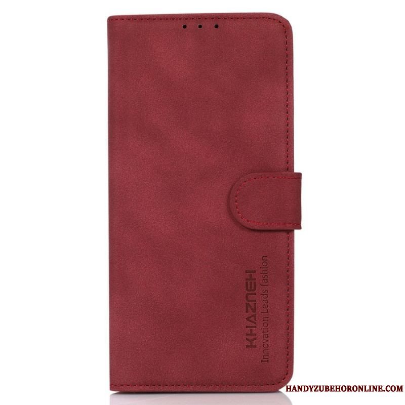 Flip Cover Xiaomi Redmi Note 12 5G Khazneh Fashion Læder Effekt