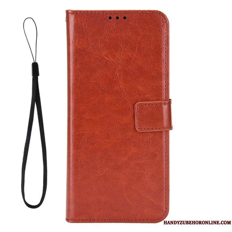 Flip Cover Xiaomi Redmi Note 12 5G Prangende Kunstlæder