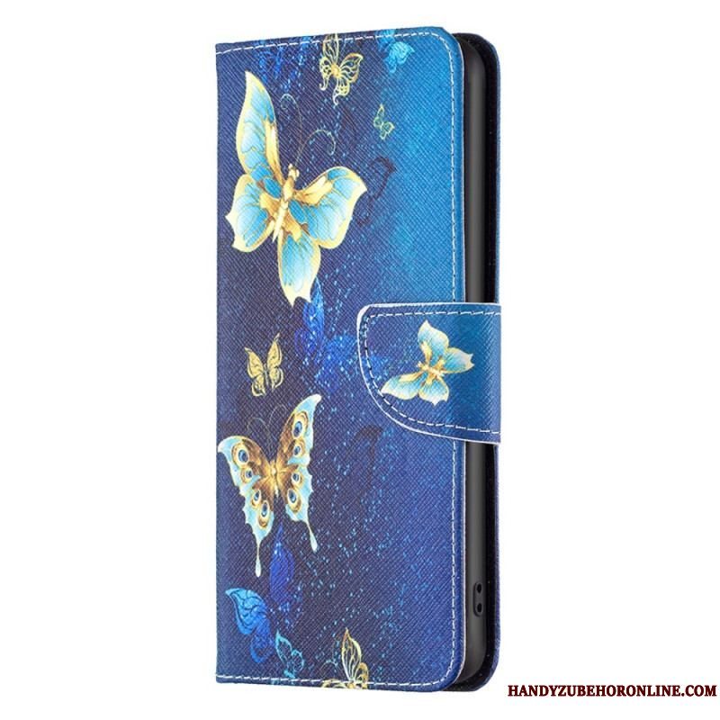 Flip Cover Xiaomi Redmi Note 12 5G Sommerfuglene