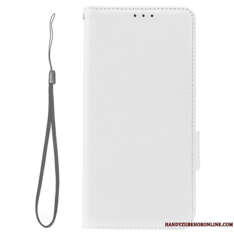 Flip Cover Xiaomi Redmi Note 12 5G Ultra Fin Litchi Stil