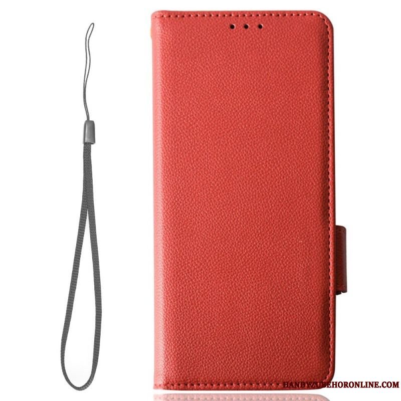 Flip Cover Xiaomi Redmi Note 12 5G Ultra Fin Litchi Stil