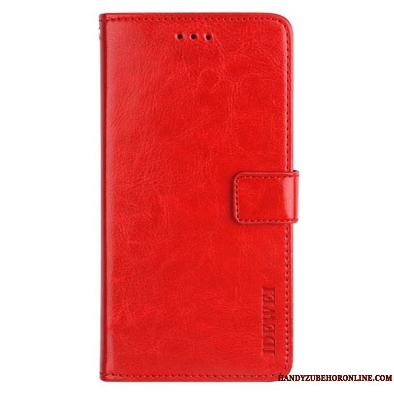 Flip Cover Xiaomi Redmi Note 12 Pro Imiteret Læder Idewei