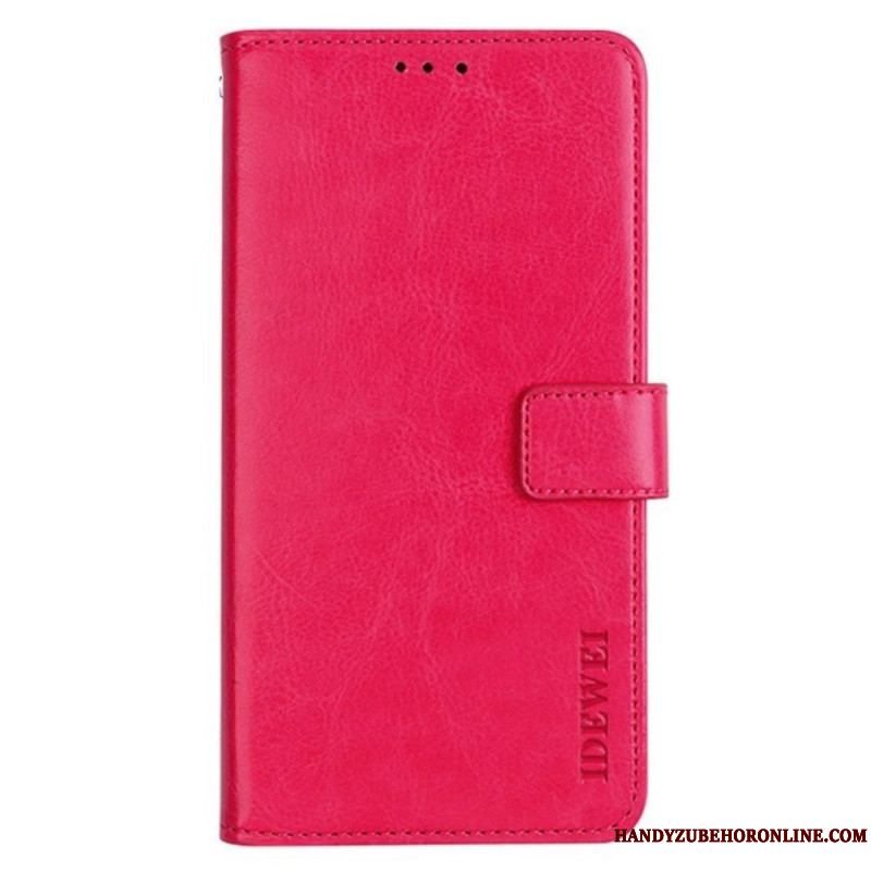 Flip Cover Xiaomi Redmi Note 12 Pro Imiteret Læder Idewei