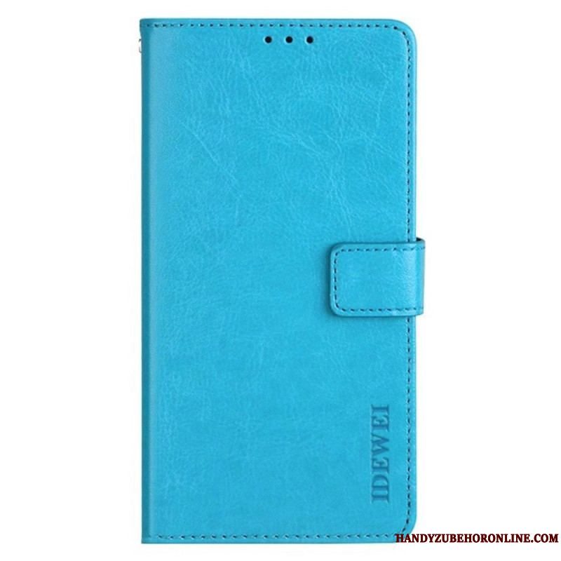 Flip Cover Xiaomi Redmi Note 12 Pro Imiteret Læder Idewei