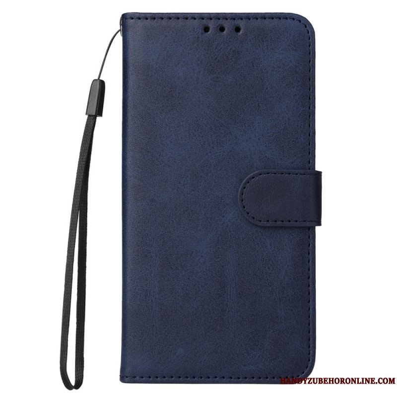 Flip Cover Xiaomi Redmi Note 12 Pro Med Snor Almindelig Med Rem