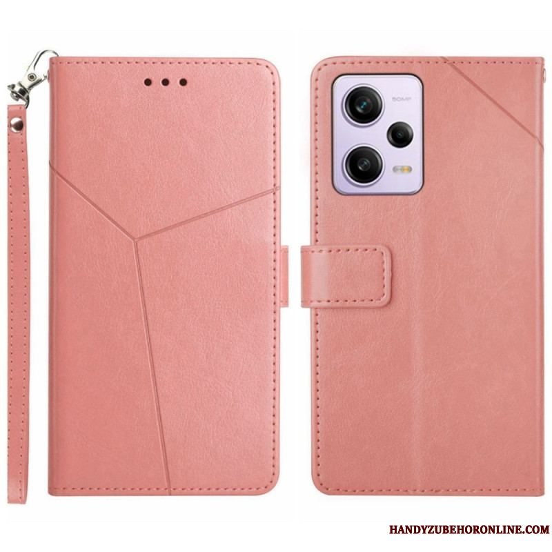 Flip Cover Xiaomi Redmi Note 12 Pro Med Snor Y Strappy Design