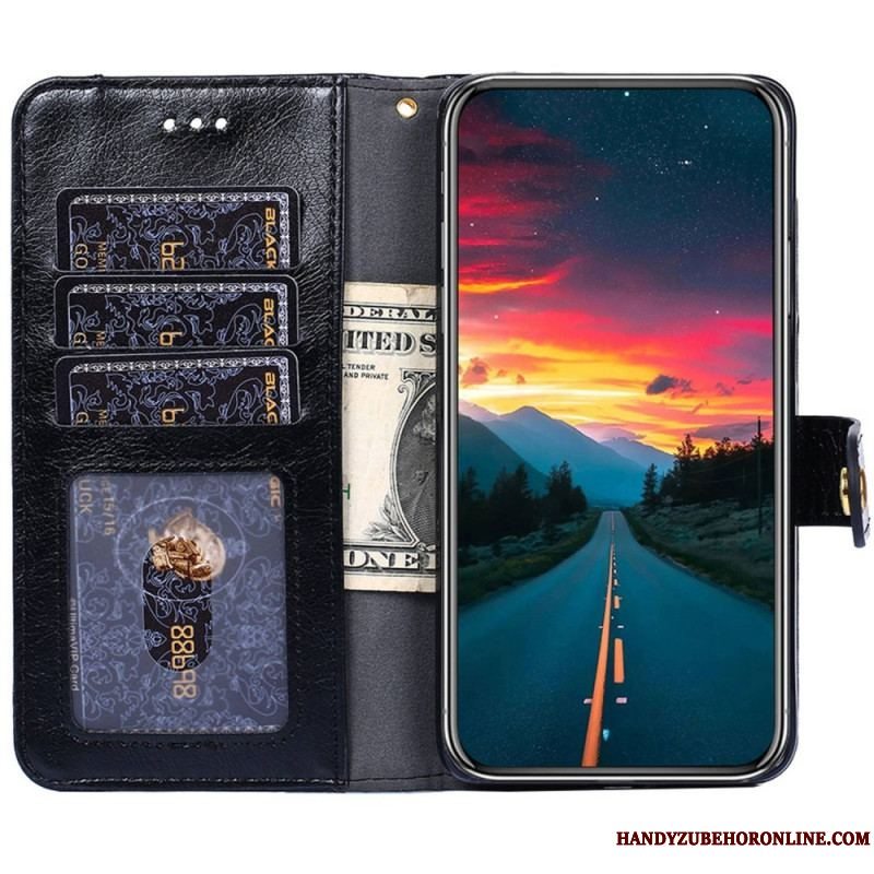 Flip Cover Xiaomi Redmi Note 12 Pro Møntpung Med Lynlås
