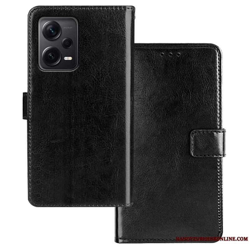 Flip Cover Xiaomi Redmi Note 12 Pro Plus Imiteret Læder Idewei