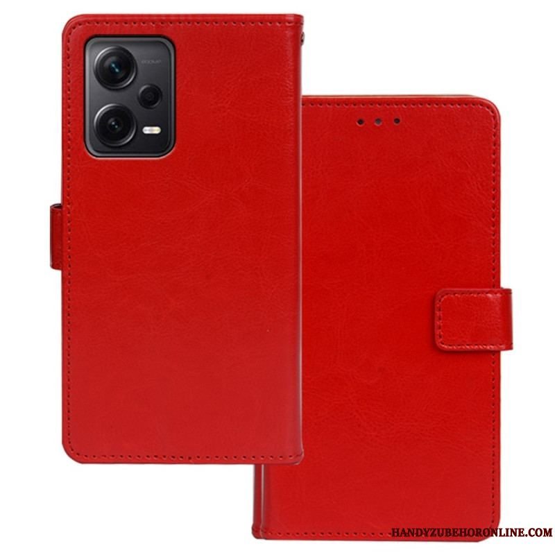 Flip Cover Xiaomi Redmi Note 12 Pro Plus Imiteret Læder Idewei