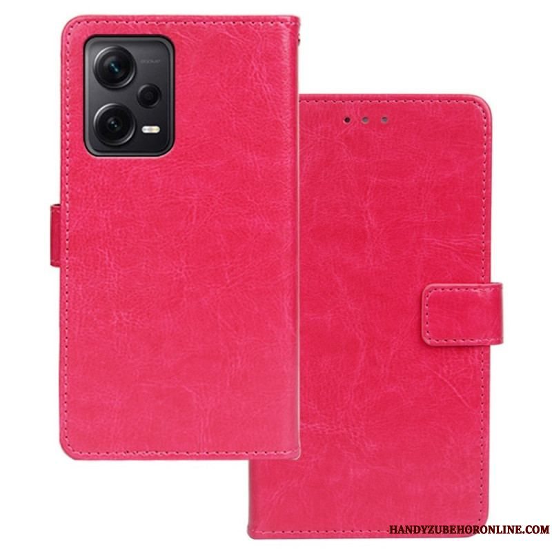 Flip Cover Xiaomi Redmi Note 12 Pro Plus Imiteret Læder Idewei