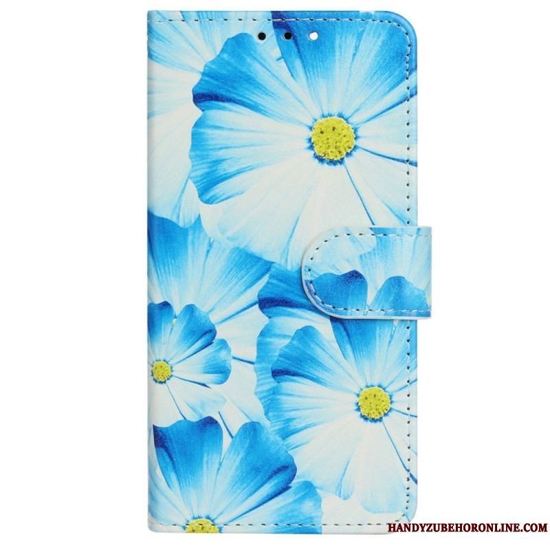 Flip Cover iPhone 14 Blomster