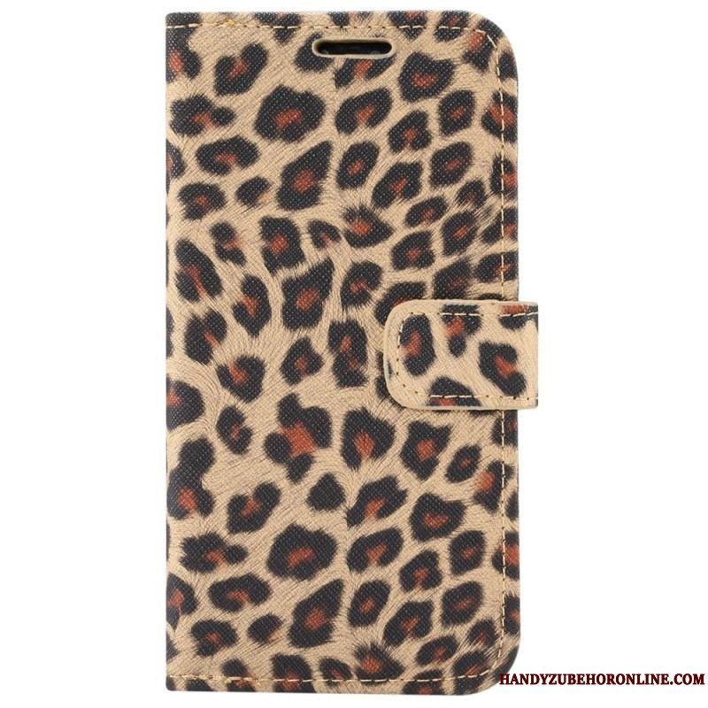 Flip Cover iPhone 14 Pro Leopard