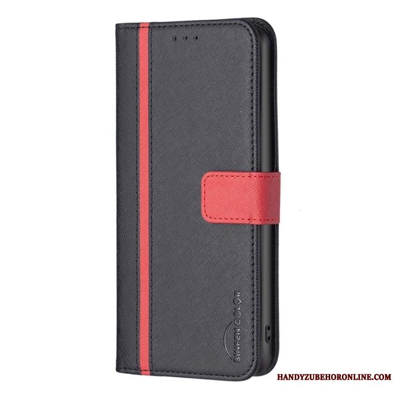 Flip Cover iPhone 14 Pro Max Tofarvet Binfen Farve