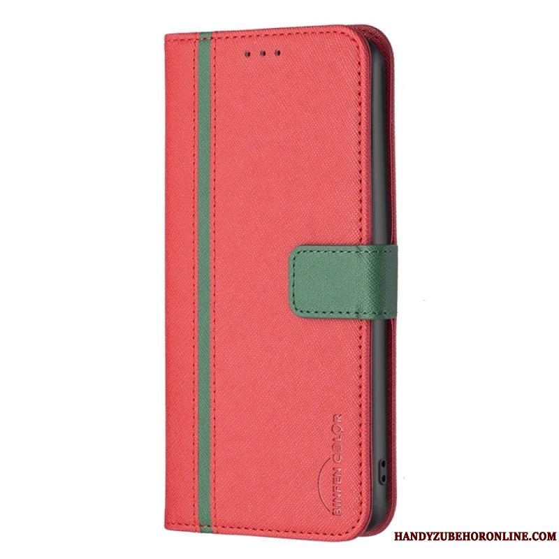Flip Cover iPhone 14 Pro Max Tofarvet Binfen Farve