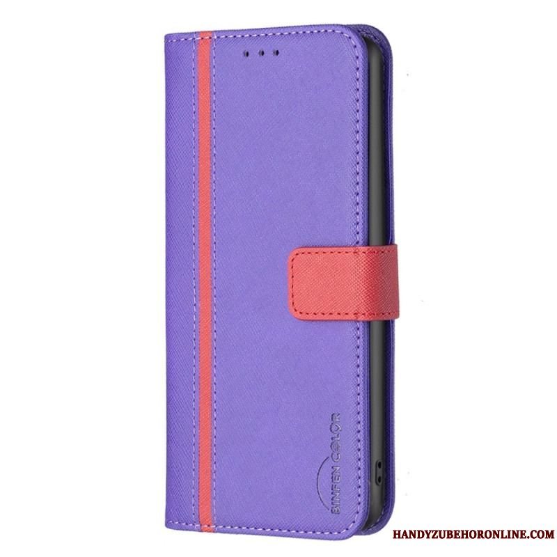 Flip Cover iPhone 14 Pro Max Tofarvet Binfen Farve